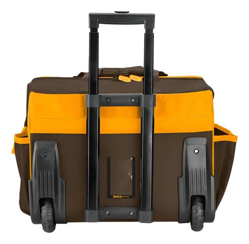 Bolsa De Herramientas Reforzada Ingco Con Ruedas Amarillo