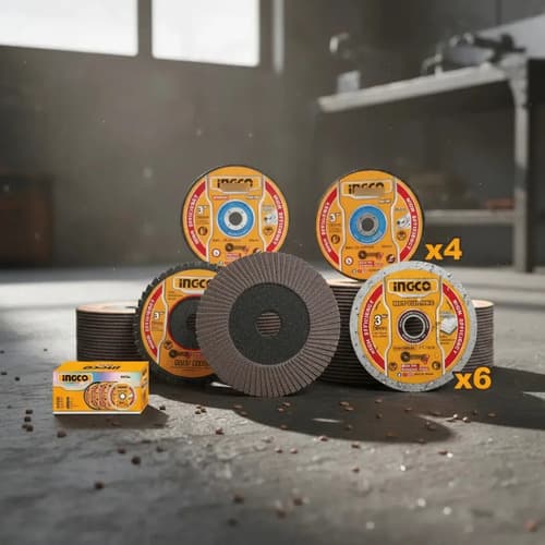 Set X 30 3 Discos P Mini Amoladora Cagli76017 Ingco Mcd0763 Amarillo