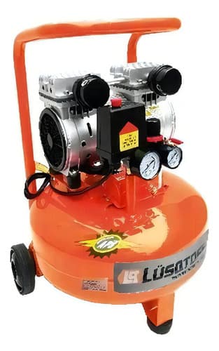 Compresor De Aire Eléctrico Portátil Lüsqtoff Lc-0122 24l 1hp Naranja 50 Hz Monofásica