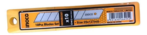 Hojas De Repuesto Para Trincheta Ingco De 25 Mm, Pack De 10