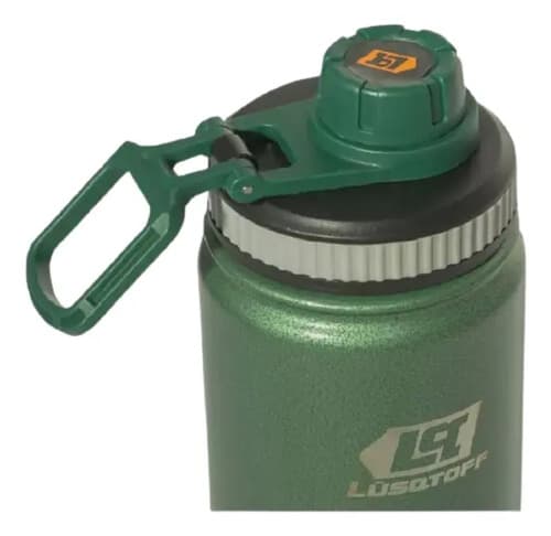Botella Térmica Acero Inoxidable 750 Ml Calor Frio Lusqtoff Color Verde