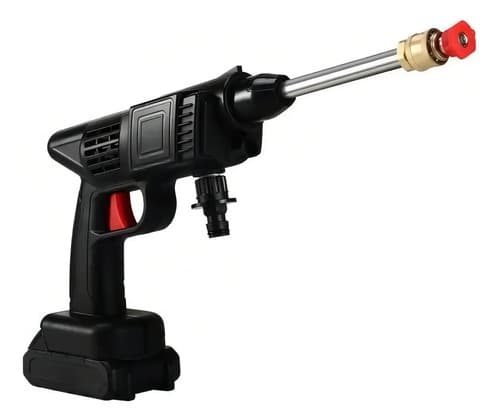 Pack Hidrolavadora Bateria Inalambrica Sin Canilla H10 Color Negro