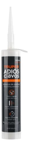 Adhesivo De Montaje Adios Clavos Truper 420gr