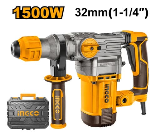 Rotomartillo Ingco Industrial Rh150038 1500w 950rpm 5.5j Amarillo 50/60hz