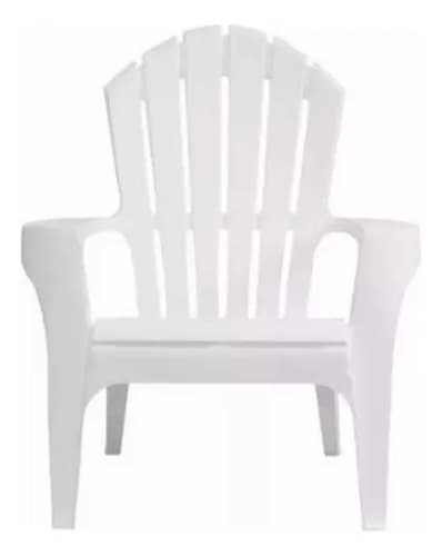 Set 4 Sillas Reposeras Miami Exterior Jardin Blanco O Gris