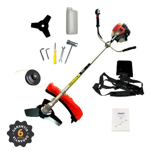 Desmalezadora Fiwaki 52cc 2t 2.2 Hp Con Disco Y Tanza De Corte