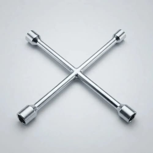 Llave Cruz Cromada 4 Bocas 17mm 19mm 21mm 23mm Reforzada