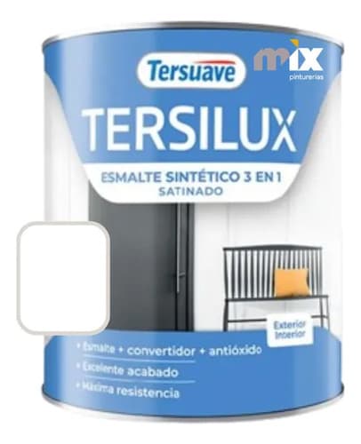 Esmalte Tersuave Sintético Multipropósito Satinado 0.5l- Mix Color Blanco