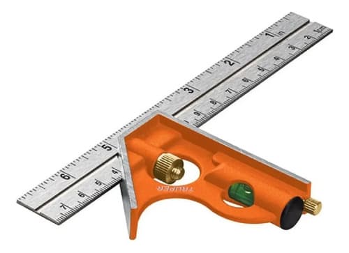 Escuadra Combinada (escuadra/regla/nivel) Cm/puLG.6p Truper Plateado