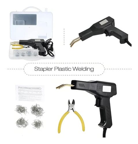 Soldadora De Plastico Grapadora Maquina Para Soldar Grapa Color Negro