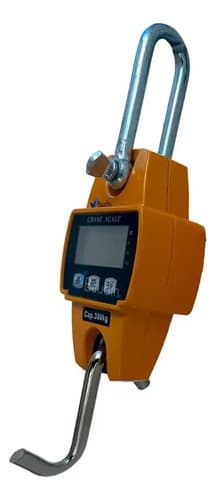 Balanza Electronica De Colgar 50 Gramos Hasta 300 Kg Hoteche Naranja Claro