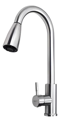 Grifo Empabono Alto C/extension Italomix Lh-3314 Plateado Cepillado