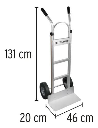 Diablo De Carga De Aluminio 300 Kg Ruedas Imponchables