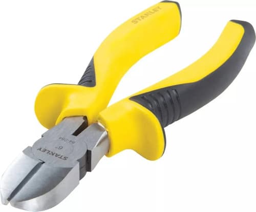 Alicate Pro Corte Diagonal 6'' 150mm - Stanley 84-054 Amarillo