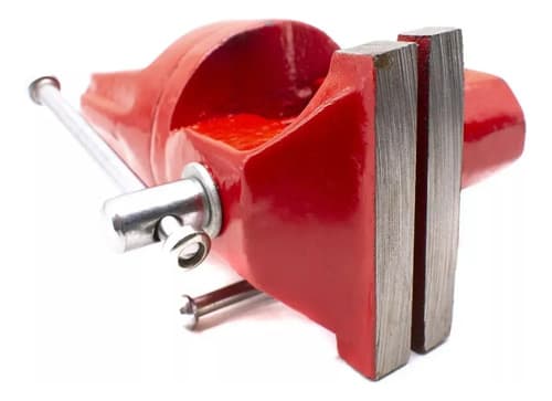 Morsa De Mesa 50mm Giratoria Tom250 Rojo