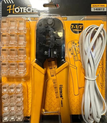 Pinza Para Ficha De Telefono 2 En 1 Hoteche