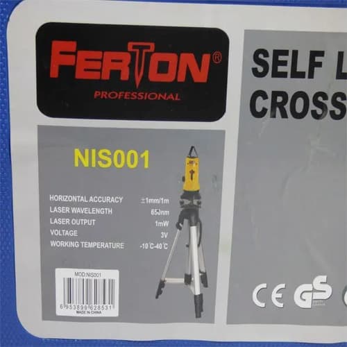 Nivel Láser Línea Laser Nis001 Precisión 1mm Amarillo Con Trípode