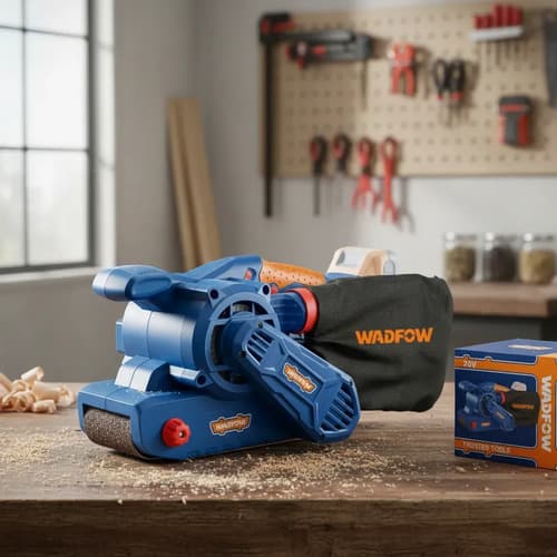 Lijadora De Banda A Bateria 20v Brushless Wadfow Ingco Azul 20v