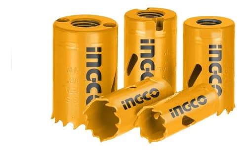 Juego 7 Mechas Bi Metal Copa Madera Metal Pvc Ingco Akh0071