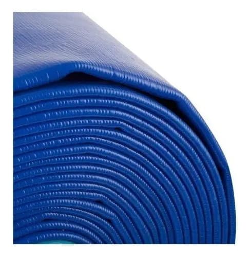 Manguera Plana De Pvc Ekipofertas De 2  Para Riego Con Motobomba, 100 Metros Azul Riego