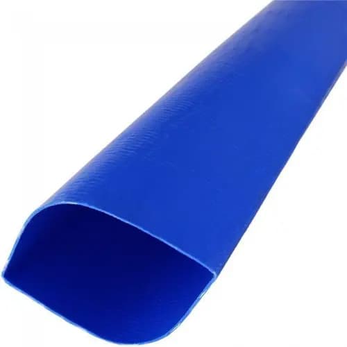 Manguera Plana De Pvc Ekipofertas De 2  Para Riego Con Motobomba, 100 Metros Azul Riego
