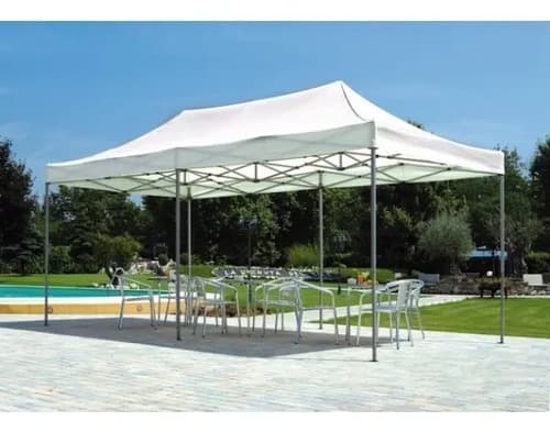 Gazebo Estructural Blanco De 3x6 M Impermeable 6 X 3