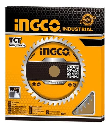 Disco De Corte Ingco Para Madera De 165 Mm Con 24 Dientes Gris