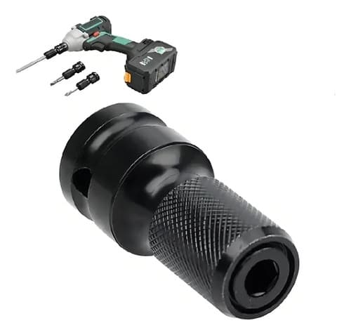 Adaptador De Impacto Hexagonal De 1/2  Cuadrado A 1/4  Para Brocas Shopadpesca