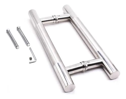 Manijon Metalico 2pz Para Puerta 30x2.5cm Lh-2560 Plateado