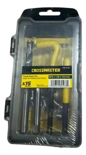 Juego Insertos Rosca M12x1.5×16.3mm-15pc Crossmaster