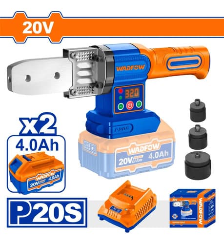 Termofusora A Bateria 20v 320°c C Accesorios 2 Bat Wadfow
