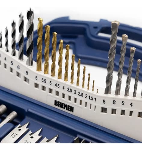 Set Kit Bremen 101 Pz Mechas Puntas Paleta Titanio 7727