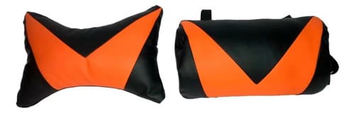 Sillon Silla Gamer Pro Lusqtoff Oficina Escritorio C/ruedas Negro/naranja Cuero Sintético