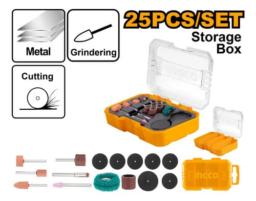 Kit Set 25pcs Accesorio Mini Torno Akmg5024