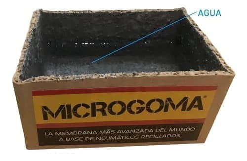 Microgoma Membrana Impermeabilizante 22 Kg Para Piso Y Pared Acabado Mate Color Gris