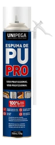 Espuma De Poliuretano Expandido Unipega Por 750 Cc