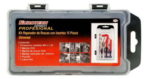 Insertos De Rosca M8 X 1,25 - Kit X15 | Eurotech