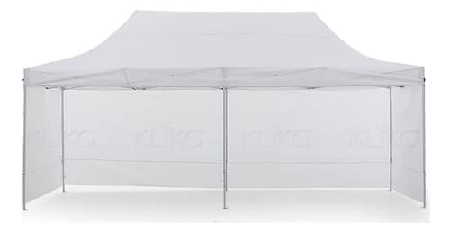 Pared Para Gazebo De 3 X 4,5m En Poliéster Blanco