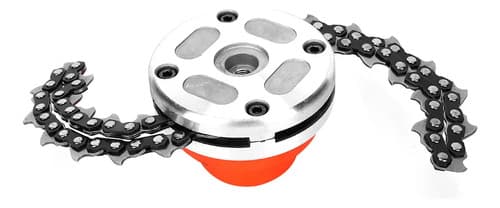 Cabezal De Corte De Cadena Multifuncional Para Cortacésped Color Naranja