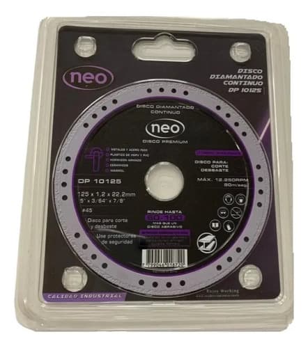 Disco Diamantado Premium 125mm Neo Negro