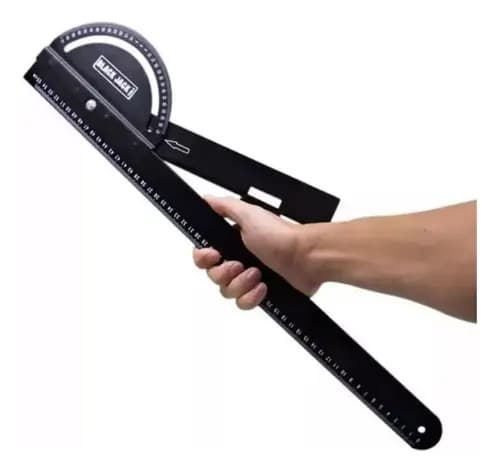 Transportador De Angulo Goniometro Falsa Escuadra 55cm 160gr