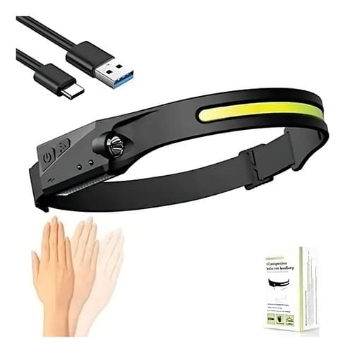 Linterna Frontal Luz Led Camping De Cabeza Maxwell Blanco Negro