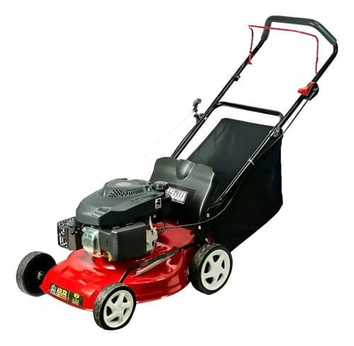 Cortadora De Cesped Con Bolsa 6hp, 7 Posiciones De Corte Rojo