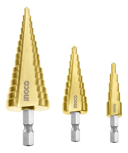 Set X3 Mechas Conicas Hss4341 Ingco Aksds80402