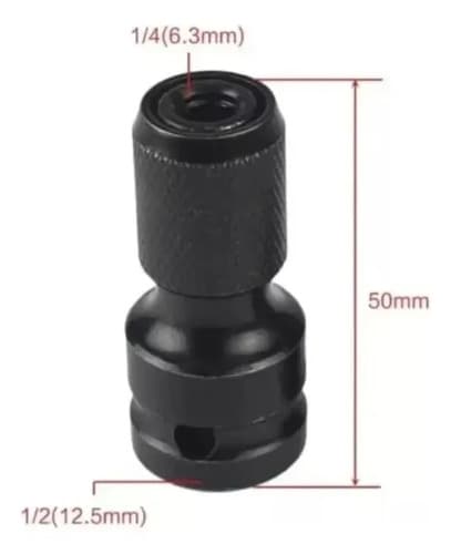 Adaptador Para Taladro Guiller Cuadrado A Hexagonal 1/2 1/4 2 Unidades