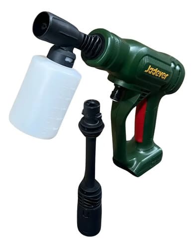 Hidrolavadora Portátil Jadever 24.5 Bar A Batería, Color Verde Musgo
