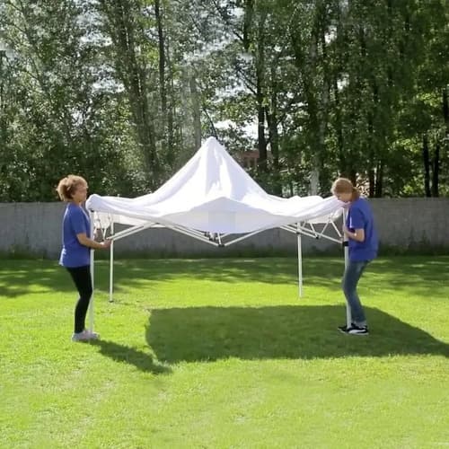 Gazebo Autoarmable Medida: 3x6 Color Blanco Blanco