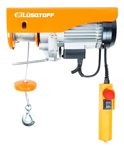 Aparejo Eléctrico Polipasto 100-300kg 6-12m Lusqtoff Cantidad De Cuerdas 2 Color Naranja