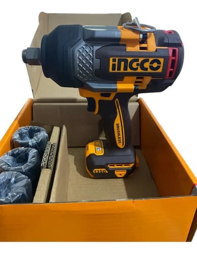 Llave De Impacto 1350nm Ingco  3/4  20v Sin Baterias Amarillo