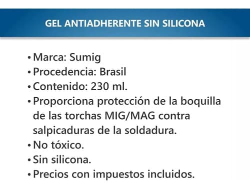 201330 Gel Antiadherente Sin Silicona Sumig Brasil